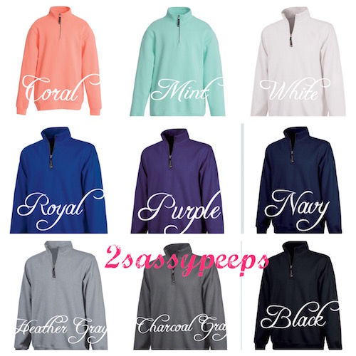 Quarter Zip Sweat Shirt